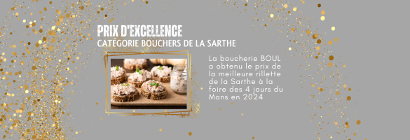 1er prix d'excellence pour la boucherie Boul à Malicorne